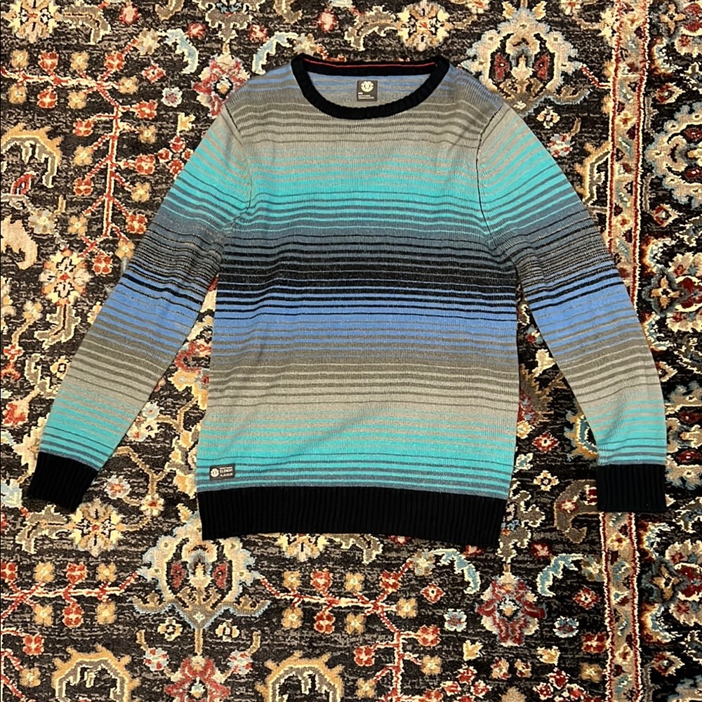 Element Knit Sweater - Blue and Gray